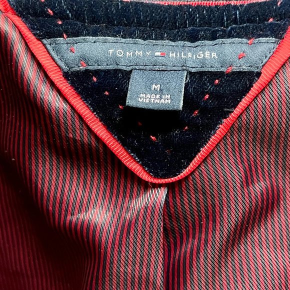 Tommy Hilfiger Blue Velvet Bomber Jacket - Picture 4 of 6